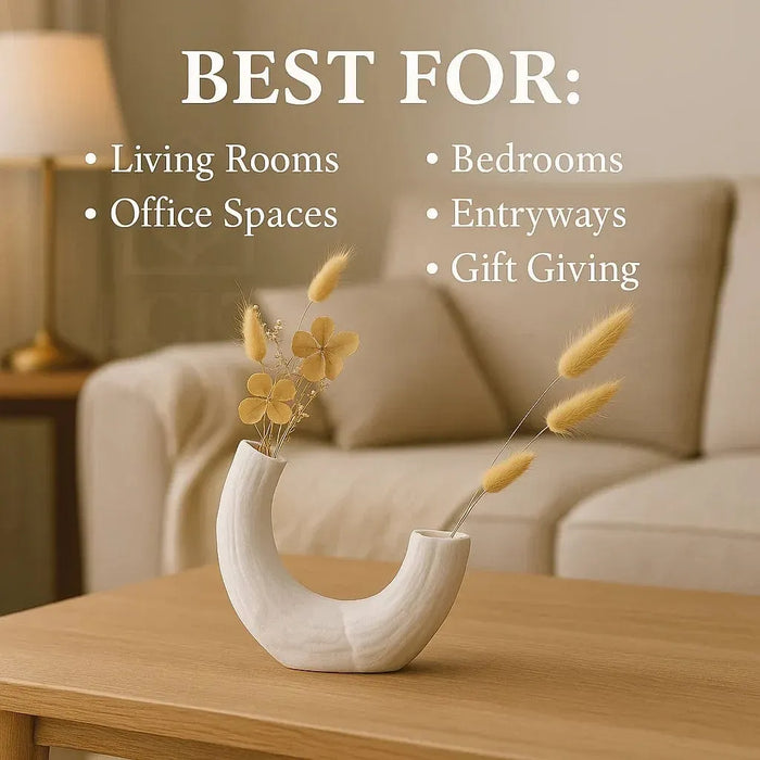 Scandinavian Geometric Ceramic Vase - LCKYHOME