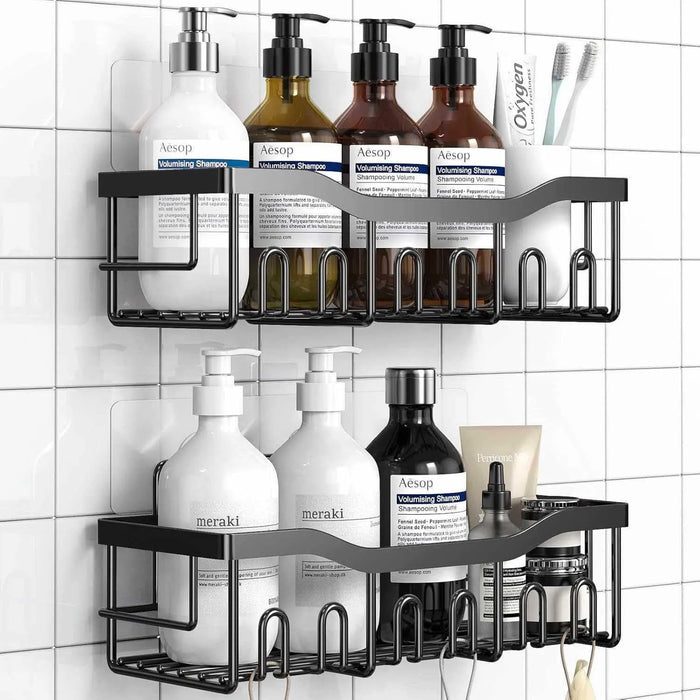 Rustproof Bathroom Shelf Organizer – Wall-Mounted Storage Rack - LCKYHOME