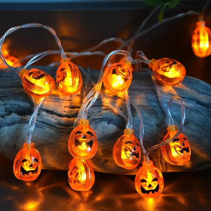 🎃 Halloween Pumpkin String Lights – Spooky & Fun Decoration! 🎃