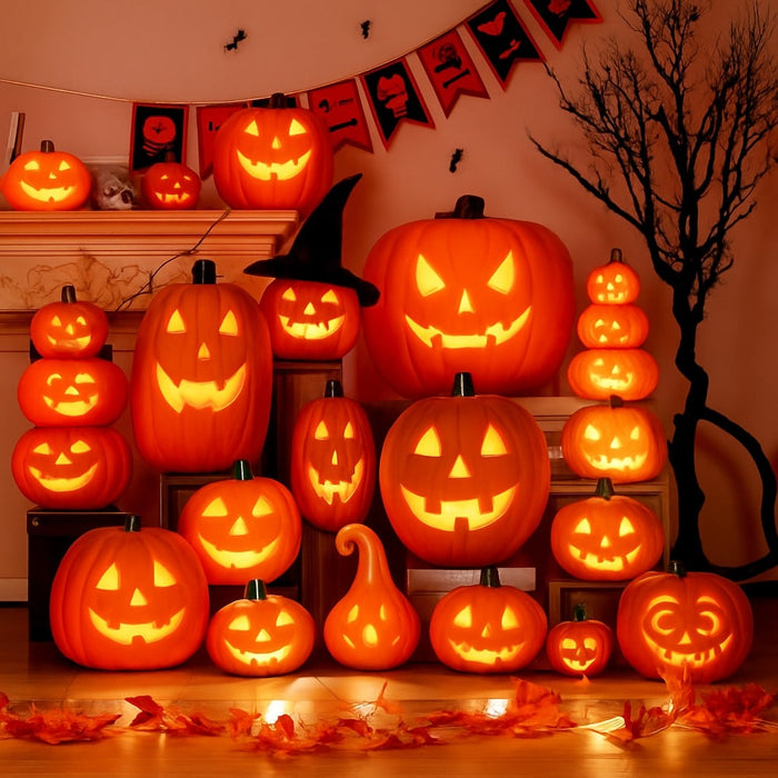 🎃 Halloween LED Pumpkin Decorations | Indoor & Outdoor Jack-O’-Lanterns